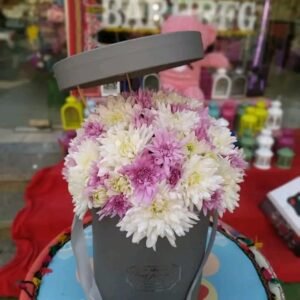 بوكس ورد كرازنتم ابيض وموف