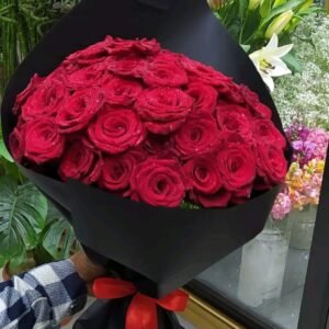 بوكيه هاند جوري احمر ولفه سودا