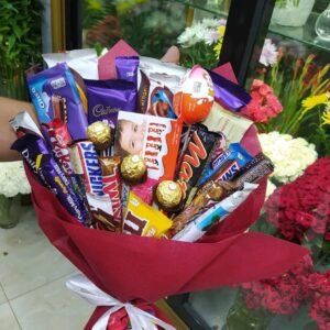 بوكيه هاند شوكلا مستورده ولفه حمرا