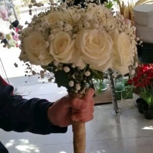 جرب طبيعي ورد جوري ابيض وبيبي فلاور